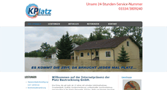 Desktop Screenshot of platz-bautrocknung.de