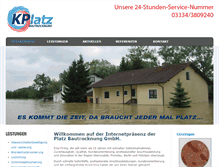 Tablet Screenshot of platz-bautrocknung.de